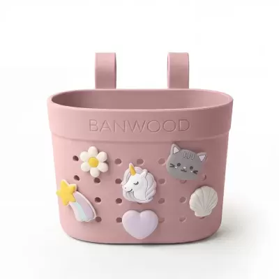 Banwood Pin and Ride Basket Dustyrose