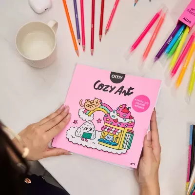 OMY Livro de Colorir Bobbie Goods Cozy Art Kawaii