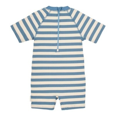 Little Dutch Fato De Banho Manga Curta Ocean Blue Stripes
