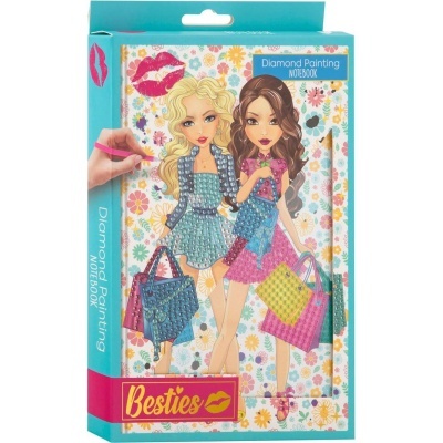 Besties Livro de Notas com Pintura Diamantes Shopping