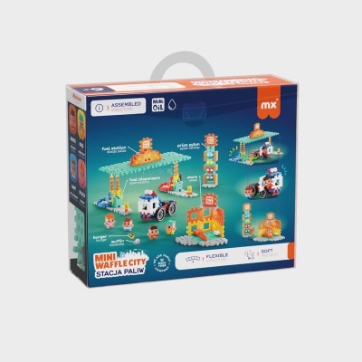 Marioinex Mini Waffle City Estação de Serviço 148 pcs