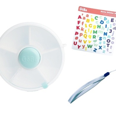 Göbe Lunchbox Snack Spinner Macaron Blue