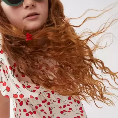 Compañia Fantástica Mini Vestido Cerejas