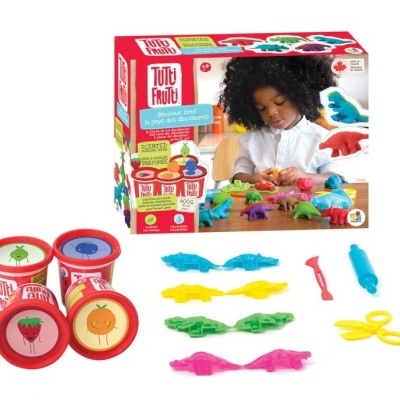 Tutti-Frutti Plasticina Orgânica Perfumada Set Terra Dos Dinossauros