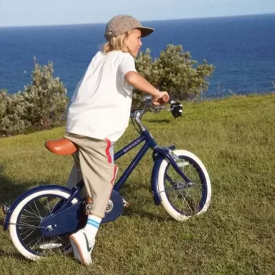 Banwood   Bicicleta Clássica Vintage 14" Azul Marinho