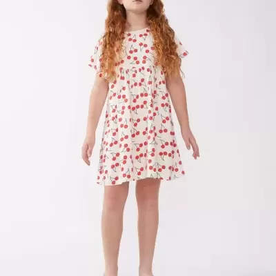 Compañia Fantástica Mini Vestido Cerejas