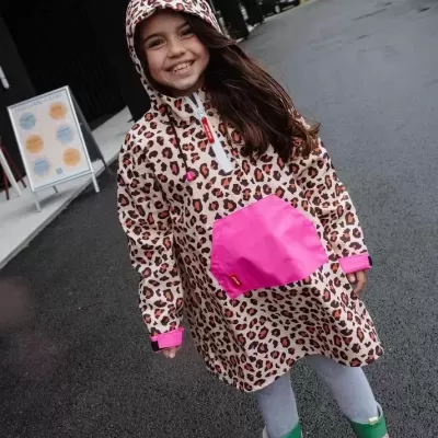 Hello Hossy Poncho de Chuva Léopard