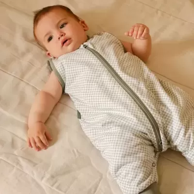 MOLIS&CO Saco de Dormir com Pernas Vichy Green TOG 1 MOLIS&CO Saco de Dormir com Pernas Vichy Green TOG 1