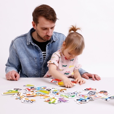 Banana Panda 2x Puzzle Progressivo Veículos + 2 Anos