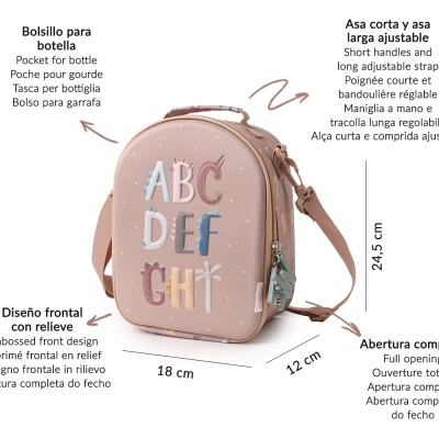 Tutete Bolsa Térmica Infantil Funny Letters