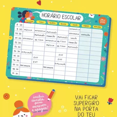 The Happy Gang Horário Escolar Magnético