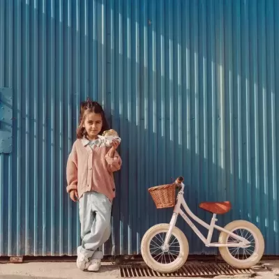 BANWOOD Bicicleta de Equilíbrio First Go 12" Rosa