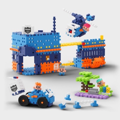 Marioinex Mini Waffle Esquadra da Polícia 280 Peças