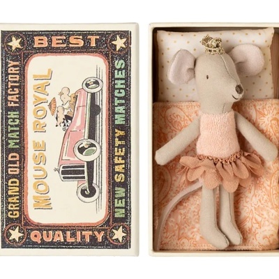 Maileg Pricesa Ratinha Irmã Mais Nova Em Caixa