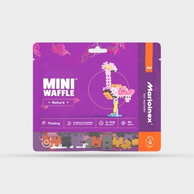 Marioinex Mini Waffle Nature Flamingo 50 pcs