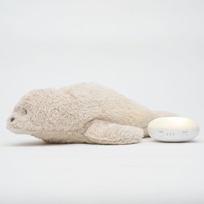 Moonie Peluche Ruído Branco e Luz Noturna Foca Sand