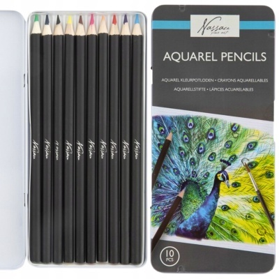 Nassau Lápis de Cor Aquarela 10 Unidades