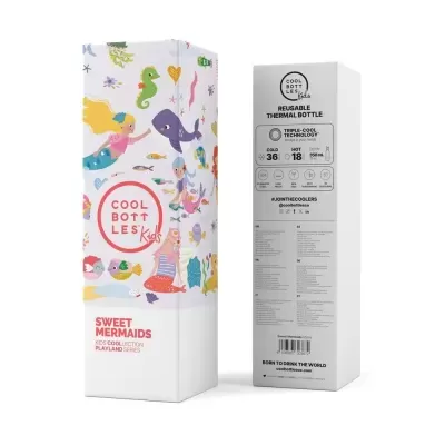 Cool Bottles Garrafa Térmica Sweet Mermaids 350ml