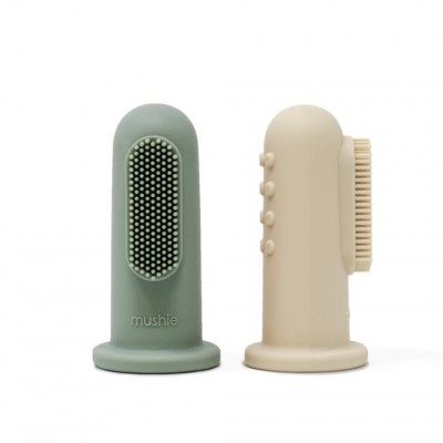 Mushie Escova de Dentes Dedo - Pack 2x