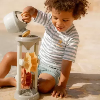 Little Dutch T-shirt de Banho Verde Riscas Little Dutch T-shirt de Banho Verde Riscas