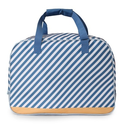 Monnëka Bolsa De Praia Com Malha Personalizável Stripes Blues & Beyond