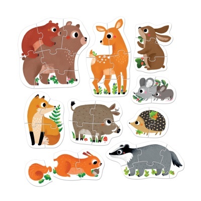 Banana Panda 2x Puzzle Animais da Floresta + 2 Anos Banana Panda 2x Puzzle Animais da Floresta + 2 Anos
