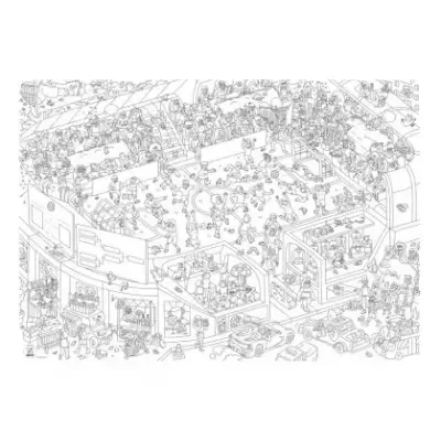 Omy Poster Gigante para Colorir Futebol