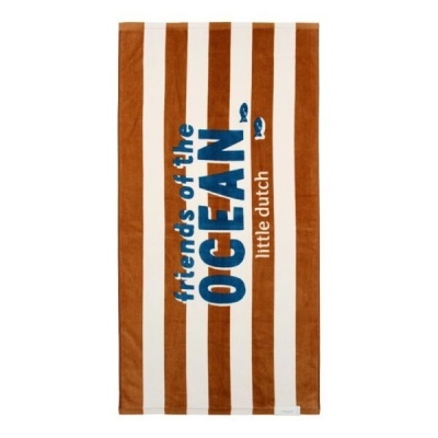 Little Dutch Toalha De Praia Ocean World Brown Stripe