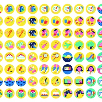 The Happy Gang Quadro de Tarefas Magnético - Happy Colors