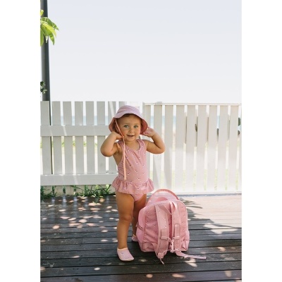 Monnëka Mochila Infantil Anti-Areia Whale Pink