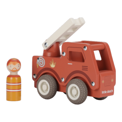 Little Dutch Camião de Bombeiros de Madeira
