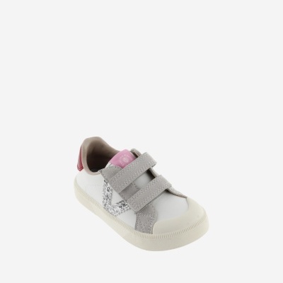 Victoria Shoes Sapatilhas Oliver Efeito Pele Prata Rosa