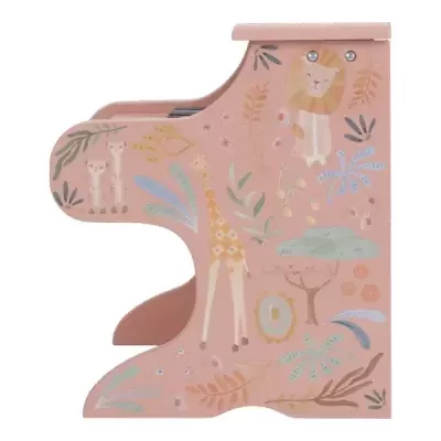 Little Dutch Piano De Madeira Safari Friends Rosa