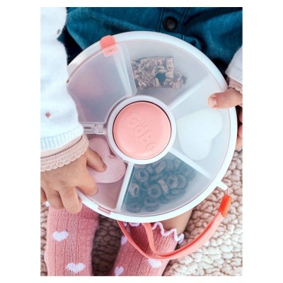 Göbe Lunchbox Snack Spinner Rosa Coral