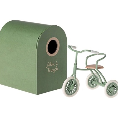 Maileg Triciclo com Garagem Verde para Ratinhos