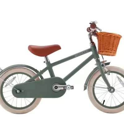 Banwood   Bicicleta Clássica Vintage 14" Verde Floresta