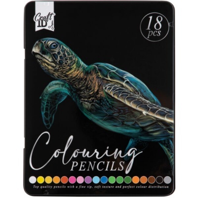 Craft ID Lápis de Cor 18 Unidades Caixa Metálica