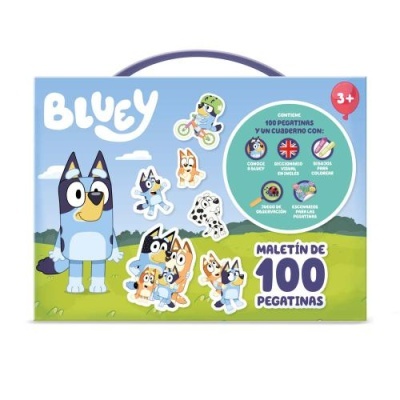 Maleta De Atividades 100 Autocolantes Bluey