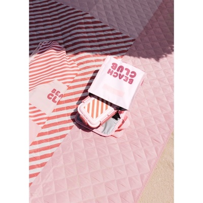 Monnëka Lancheira Térmica Stripes Bloom & Blush