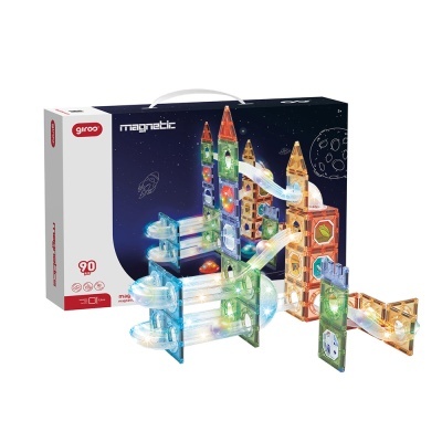 Giros Jogo Magnético Luminoso 90 Peças