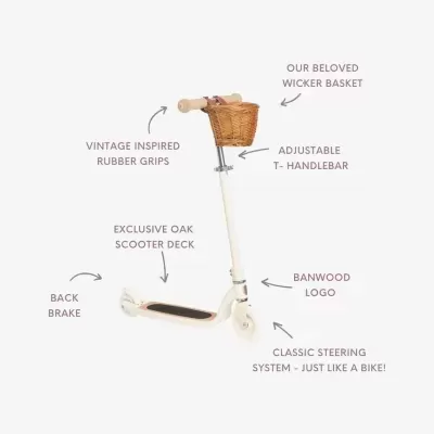 BANWOOD Maxi Scooter Trotinete Vintage Creme
