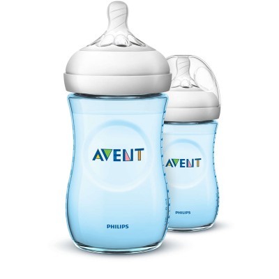 Biberões Philips Avent Natural Azul 260ml - Pack 2x