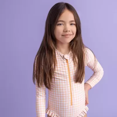 Swim Essentials Fato de Banho com Mangas Apricot Orange