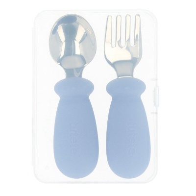 Tutete Talheres de Aprendizagem Azul Oceano