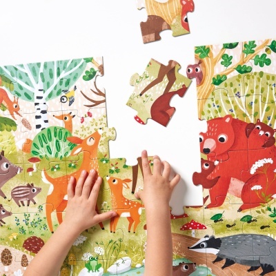 Banana Panda Puzzle 40 Peças - Animais da Floresta Banana Panda Puzzle 40 Peças - Animais da Floresta