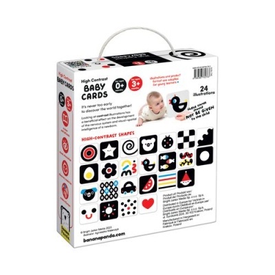 Banana Panda Baby Cards Alto Contraste