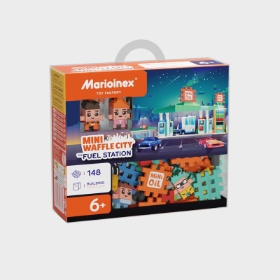 Marioinex Mini Waffle City Estação de Serviço 148 pcs