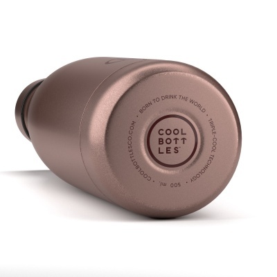 Cool Bottles Garrafa Térmica Metallic Rose 500 ml