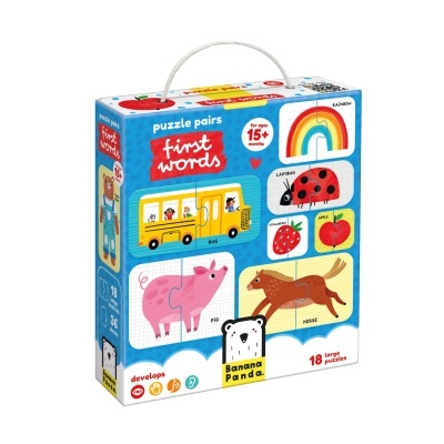 Banana Panda Puzzle Pares Primeiras Palavras