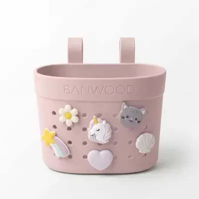 Banwood Pin and Ride Basket Fadedpink